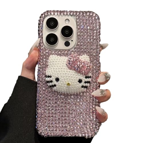 Amazon.co.jp: [KINUNTOP]ピンク系 スマホケース ラインストーン付き